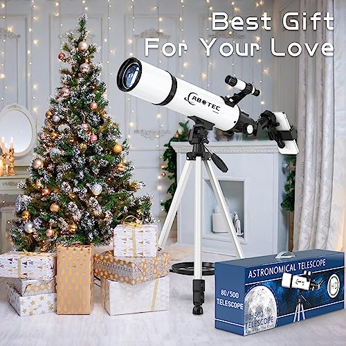 ABOTEC 80mm Aperture Telescope, Beginner's Astronomy Kit