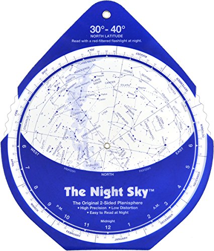 Large North Latitude Night Sky 30°-40° Astronomy Beginner
