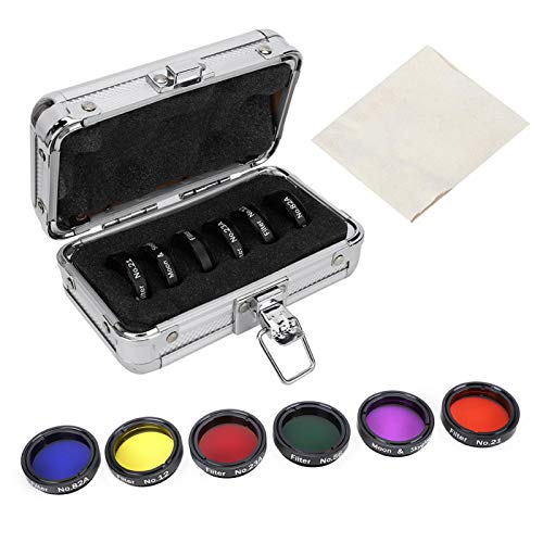 1. Colorful 1.25" Telescope Filter Set, 6-Piece Kit