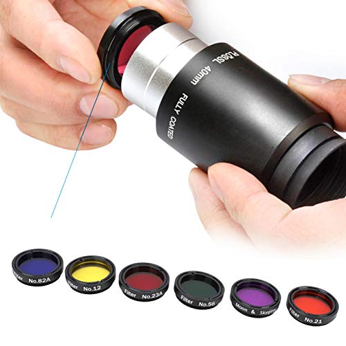 1. Colorful 1.25" Telescope Filter Set, 6-Piece Kit