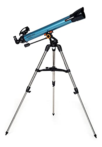 CELESTRON_ Blue Inspire 80mm Refractor Telescope + Smartphone Adapter