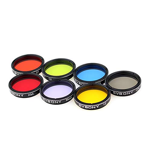 SVBONY 1.25" Telescope Filter Kit: Enhance Lunar Planetary Views