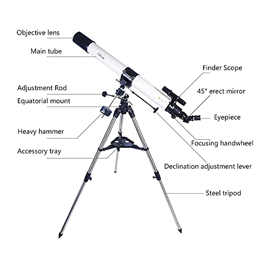 AWJ Ideal Telescope for Beginners with Smartphone Adapter