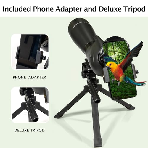 Gosky Spotting Scope 20-60x 80mm for Astronomy Beginners