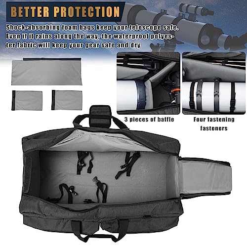 TORIBIO Telescope Case Bag: Easy & Secure Astronomy Storage