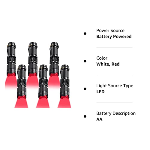 Honoson Single Mode Scalable Red LED Flashlight