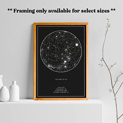 Customized Star Constellation Map | Minimal Home Decor