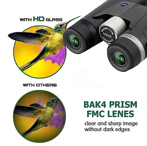 12×42 Binoculars with Smartphone Holder & Tripod