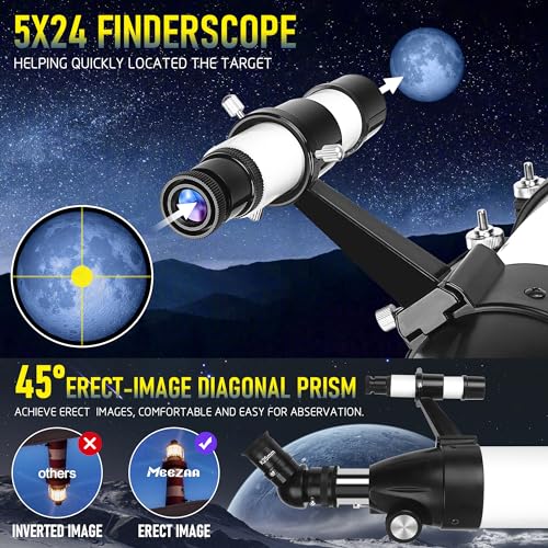 MEEZAA Professional Telescope: High Power, Beginner Friendly