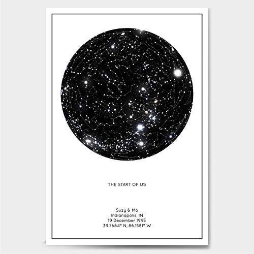 Customized Star Constellation Map | Minimal Home Decor