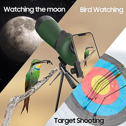 20-60x85MM Spotting Scope: Perfect for Beginners!