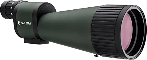 BARSKA Beginner's Waterproof Spotting Scope, 25-125x88, Green/Black