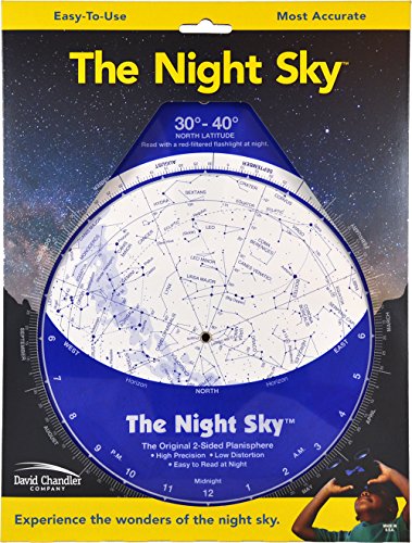 Large North Latitude Night Sky 30°-40° Astronomy Beginner