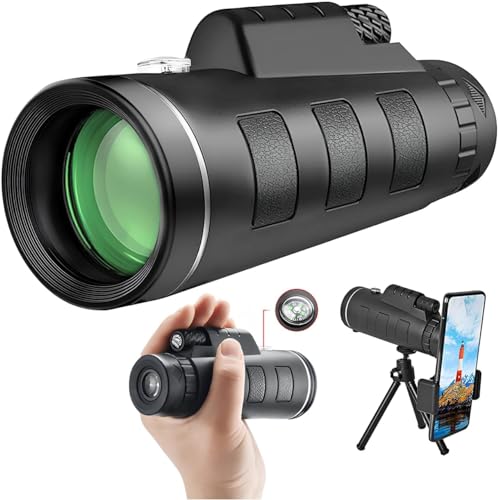 2024 Monocular Telescope with Smartphone Adapter and Tripod