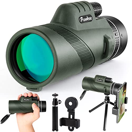 Pankoo High Power Monocular Telescope with Smartphone Holder