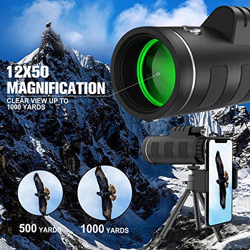 Smartphone-compatible Monocular Telescope - Enhanced Viewing Experience