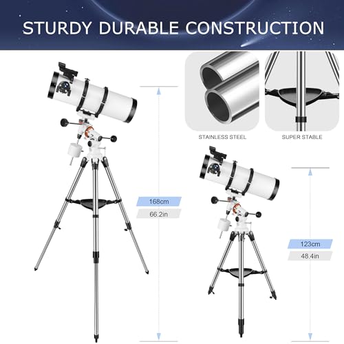 Astronomy Telescope Kit: 150EQ Reflector for Beginners