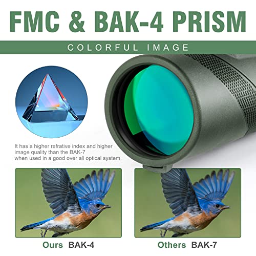 Pankoo High Power Monocular Telescope with Smartphone Holder