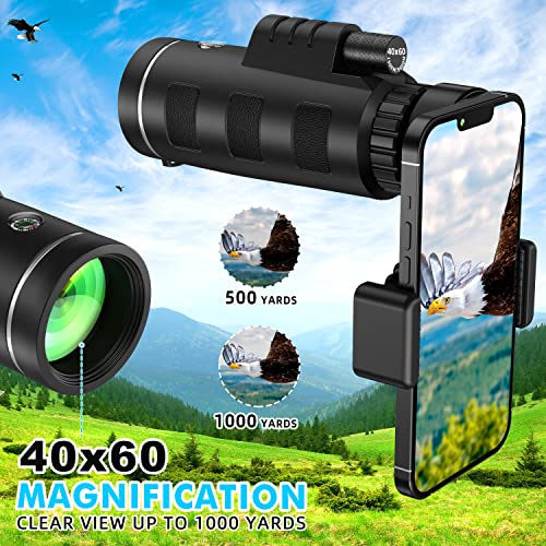 Smartphone-compatible Monocular Telescope - Enhanced Viewing Experience