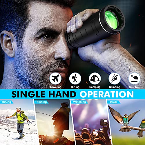 Smartphone-compatible Monocular Telescope - Enhanced Viewing Experience