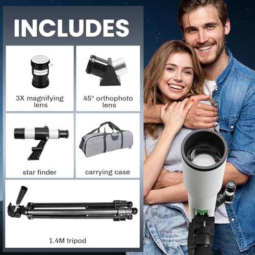 Portable Refractor Telescope for Astronomy Beginners