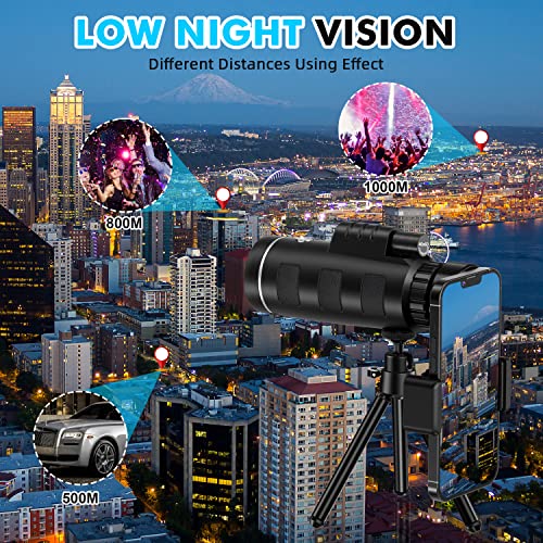 Smartphone-compatible Monocular Telescope - Enhanced Viewing Experience