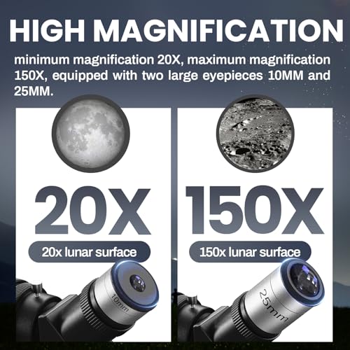 Portable Refractor Telescope for Astronomy Beginners