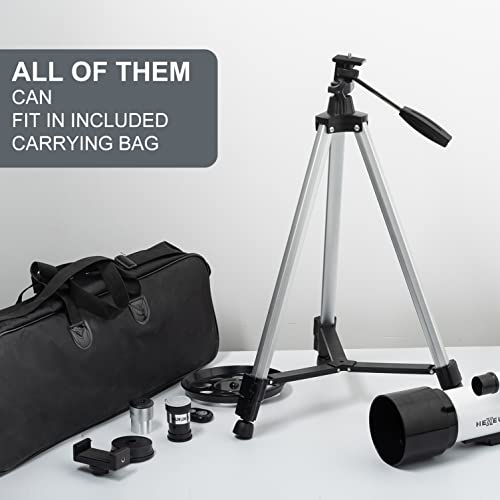 Portable Telescope for Beginners - 70mm Aperture, AZ Mount