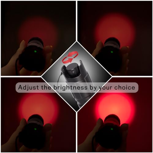 Adjustable Red Light Flashlight for Astronomy Beginners