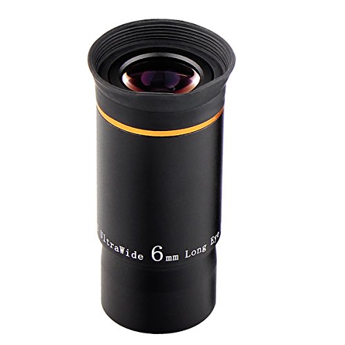 SVBONY 1.25" Telescope Eyepiece Set: Ultra Wide Angle HD 6mm