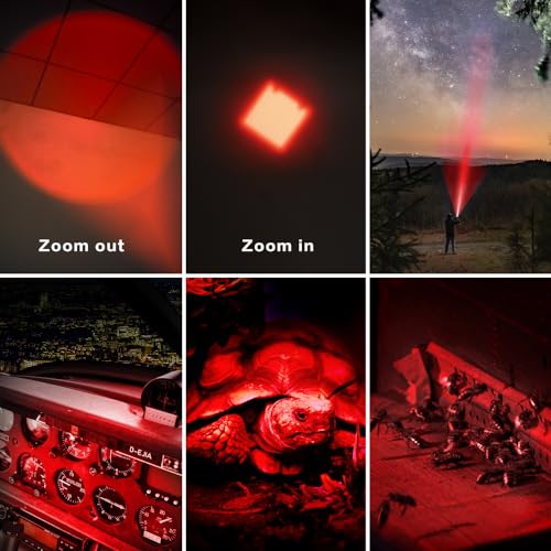 RaySoar Red Light Flashlight - Perfect for Astronomy
