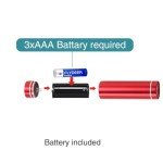 6 Pack Red Light Mini LED Flashlights for Beginners