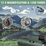 High Power 12x56 Monocular with Smartphone Adapter
