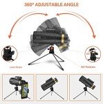 High-Powered 12×60 Monocular with Smartphone Holder