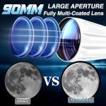 90mm Aperture Astronomical Refractor Telescope for Beginners