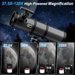 High-Power 150mm Beginner Reflector Telescope