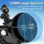 150EQ Reflector Telescope for Beginners & Kids