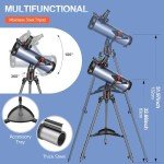 HUGERSTAR 130AZ Telescope for Beginner Astronomers