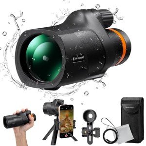 K&F Concept 80x100 Waterproof Monocular with Tripod