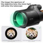 K&F Concept 80x100 Waterproof Monocular with Tripod