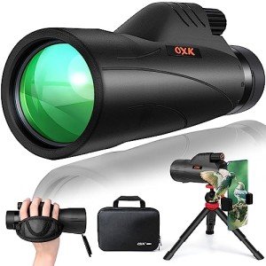 High Power 12x56 Monocular Telescope with Tripod