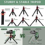 High Power 12x56 Monocular Telescope with Tripod