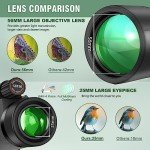 High Power 12x56 Monocular Telescope with Tripod