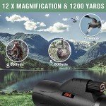 High Power 12x56 Monocular Telescope with Tripod