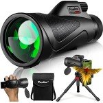 High-Powered Monocular with Smartphone Adapter and Tripod