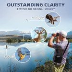 High-Powered Monocular with Smartphone Adapter and Tripod