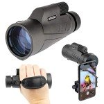 Omano Smithsonian 12x50 Monocular Telescope with Smartphone Adaptor