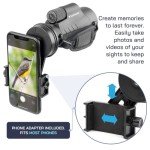 Omano Smithsonian 12x50 Monocular Telescope with Smartphone Adaptor