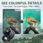 Gosky Titan 12X50 Waterproof Monocular with Smartphone Holder