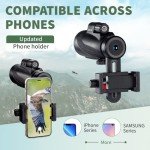 Gosky Titan 12X50 Waterproof Monocular with Smartphone Holder